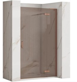 DRZWI PRYSZNICOWE HUGO BROWN/BRUSH COPPER 80