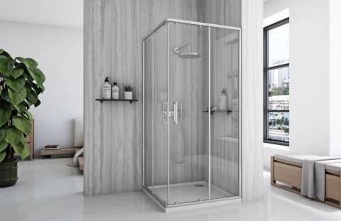 KABINA CITY BRUSH NIKIEL 90X90 KABINA CITY BRUSH NIKIEL 90X90