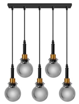 LAMPA APP1126-5CP BLACK GOLD