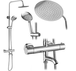 ZESTAW NATRYSKOWO-WANNOWY LUNGO DIAMOND CHROM TERM