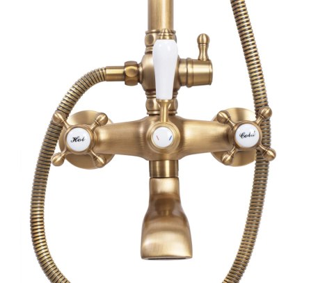 ZESTAW NATRYSKOWY BERGAMO BRĄZ ANTYCZNY ZESTAW NATRYSKOWY BERGAMO BRĄZ ANTYCZNY