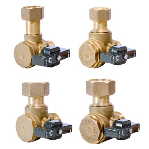 Komplet zaworów przyłączeniowych pod kocioł 1/2''+1/2''+3/4''+3/4'' ARKA