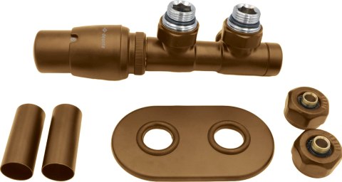 Zawór termostatyczny do grzejnika łazienkowego - lewy