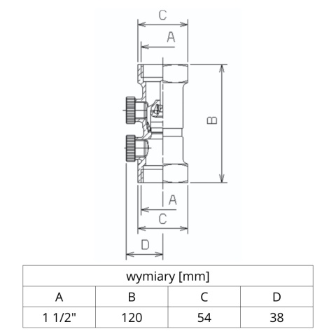 Zawór zwrotny antyskażeniowy EA291NF DN40