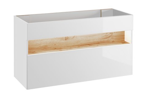 Szafka pod umywalkę 120cm BAHAMA WHITE szuflada