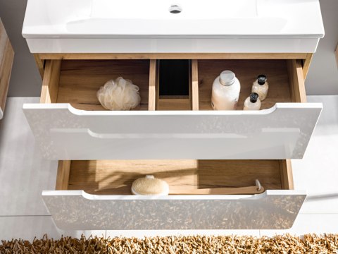 Szafka pod umywalkę 50cm ARUBA WHITE szuflady