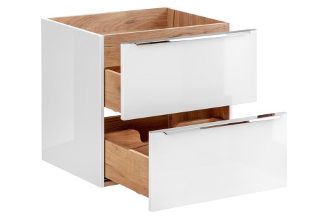 Szafka pod umywalkę 60cm CAPRI WHITE szuflady