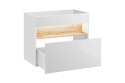 Szafka pod umywalkę 80cm BAHAMA WHITE szuflada