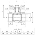 Zawór kulowy Perfekt System PHA-002 PN30 1'' (DN25) PERFEXIM