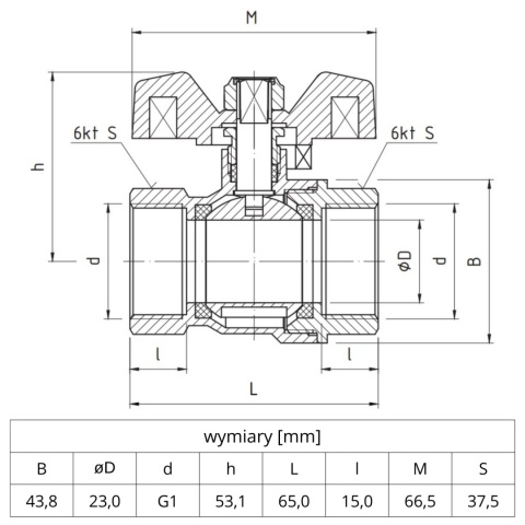 Zawór kulowy Perfekt System PHA-002 PN30 1'' (DN25) PERFEXIM Zawór kulowy Perfekt System PHA-002 PN30 1'' (DN25) PERFEXIM