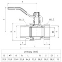 Zawór kulowy Perfekt System PHA-003 PN30 3/4'' (DN20) PERFEXIM
