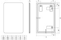Lustro LED bez ramy 50x80 cm NATURA/ STELLA