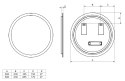 Lustro LED bez ramy 80 cm VENUS