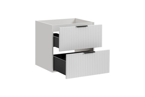 Szafka pod umywalkę 60cm biała ryflowana ADEL WHITE Szafka pod umywalkę 60cm biała ryflowana ADEL WHITE