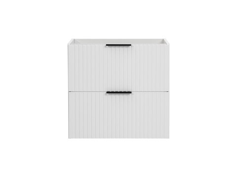 Szafka pod umywalkę 60cm biała ryflowana ADEL WHITE Szafka pod umywalkę 60cm biała ryflowana ADEL WHITE