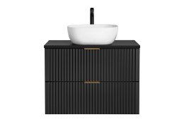 Szafka pod umywalkę 80cm 2 szuflady ADEL BLACK