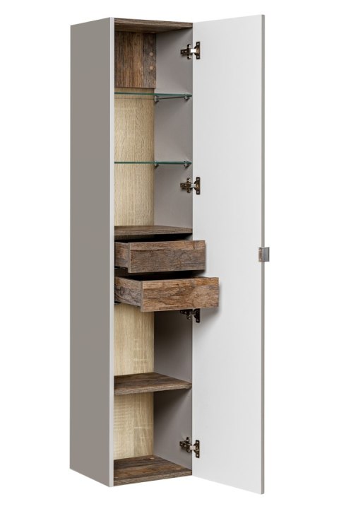 Szafka wysoka 1 drzwi 2 szuflady