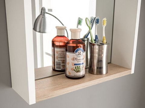 Szafka z Lustrem 40cm FINKA WHITE