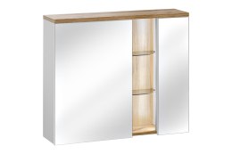 Szafka z lustrem 80cm BAHAMA WHITE