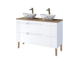 Zestaw meblowy 120cm z umywalkami nablatowymi