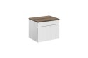 Szafka 80 cm ICONIC WHITE z blatem SANTA FE OAK