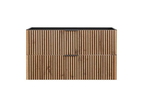 Szafka pod umywalkę XILO BLACK 100cm 2 szuflady