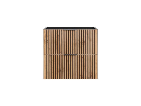 Szafka pod umywalkę XILO BLACK 60cm 2 szuflady