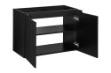 Szafka pod umywalkę 80cm 2 drzwi Nova Black