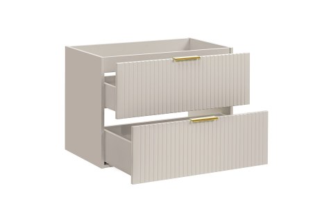 Szafka pod umywalkę 80cm kaszmir ryflowana ADEL CASHMERE Szafka pod umywalkę 80cm kaszmir ryflowana ADEL CASHMERE