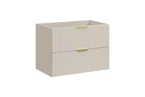 Szafka pod umywalkę 80cm kaszmir ryflowana ADEL CASHMERE Szafka pod umywalkę 80cm kaszmir ryflowana ADEL CASHMERE