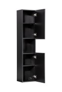 Szafka wysoka 2 drzwi Nova Black