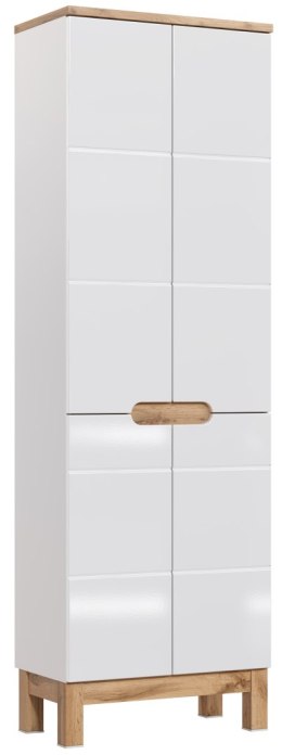 Szafka wysoka 187 cm, czterodrzwiowa BALI WHITE