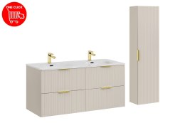 Zestaw meblowy 120cm z umywalką meblową SKY i szafką wysoką