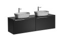 Zestaw meblowy 160cm z umywalkami nablatowymi