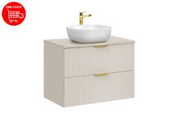 Zestaw meblowy 80cm z blatem i umywalką nablatową Smile