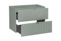 Szafka pod umywalkę 80cm 2 szuflady Line Reed Green