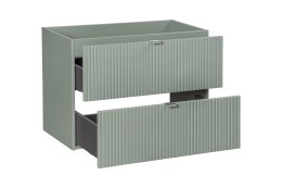 Szafka pod umywalkę 80cm 2 szuflady Line Reed Green