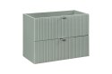Szafka pod umywalkę 80cm 2 szuflady Line Reed Green