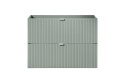 Szafka pod umywalkę 80cm 2 szuflady Line Reed Green