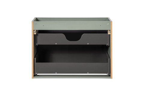 Szafka pod umywalkę 80cm 2 szuflady Line Reed Green