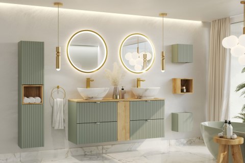 Szafka wysoka 2 drzwi Line Reed Green
