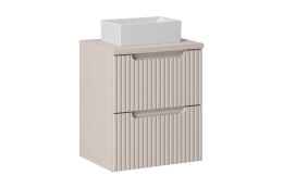 Zestaw meblowy Nova Cashmere, 50cm z blatem i umywalką nablatową Gaja