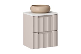 Zestaw meblowy Nova Cashmere, 50cm z blatem i umywalką nablatową Wiki