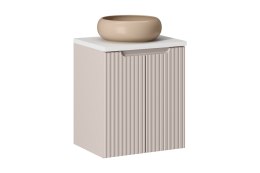 Zestaw meblowy Nova Cashmere, 50cm z blatem i umywalką nablatową Wiki