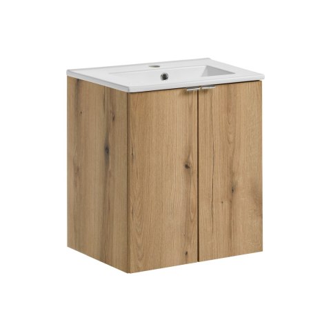 Zestaw meblowy Nova Oak, 50cm z umywalką meblową Dance