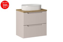 Zestaw meblowy Nova Cashmere, 60cm z blatem i umywalką nablatową Beyond