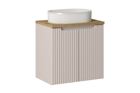 Zestaw meblowy Nova Cashmere, 60cm z blatem i umywalką nablatową Beyond