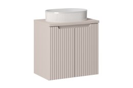 Zestaw meblowy Nova Cashmere, 60cm z blatem i umywalką nablatową Beyond