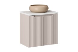 Zestaw meblowy Nova Cashmere, 60cm z blatem i umywalką nablatową Wiki