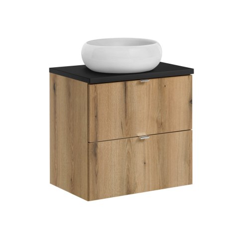 Zestaw meblowy Nova Oak 60cm z blatem i umywalką nablatową Wiki